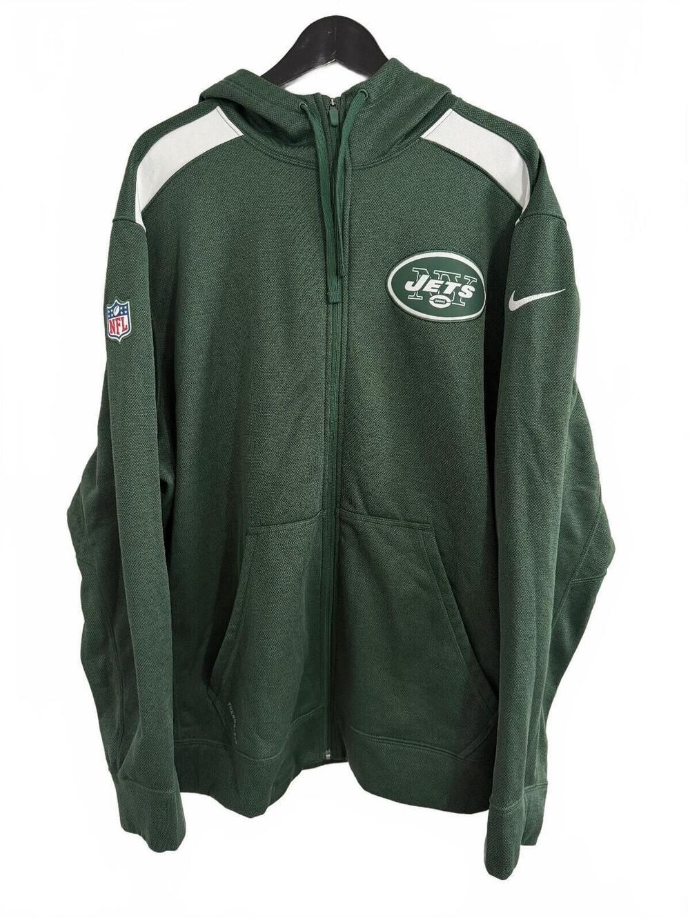 New York Jets Nike NFL Football Full-Zip Hoodie Size XXL